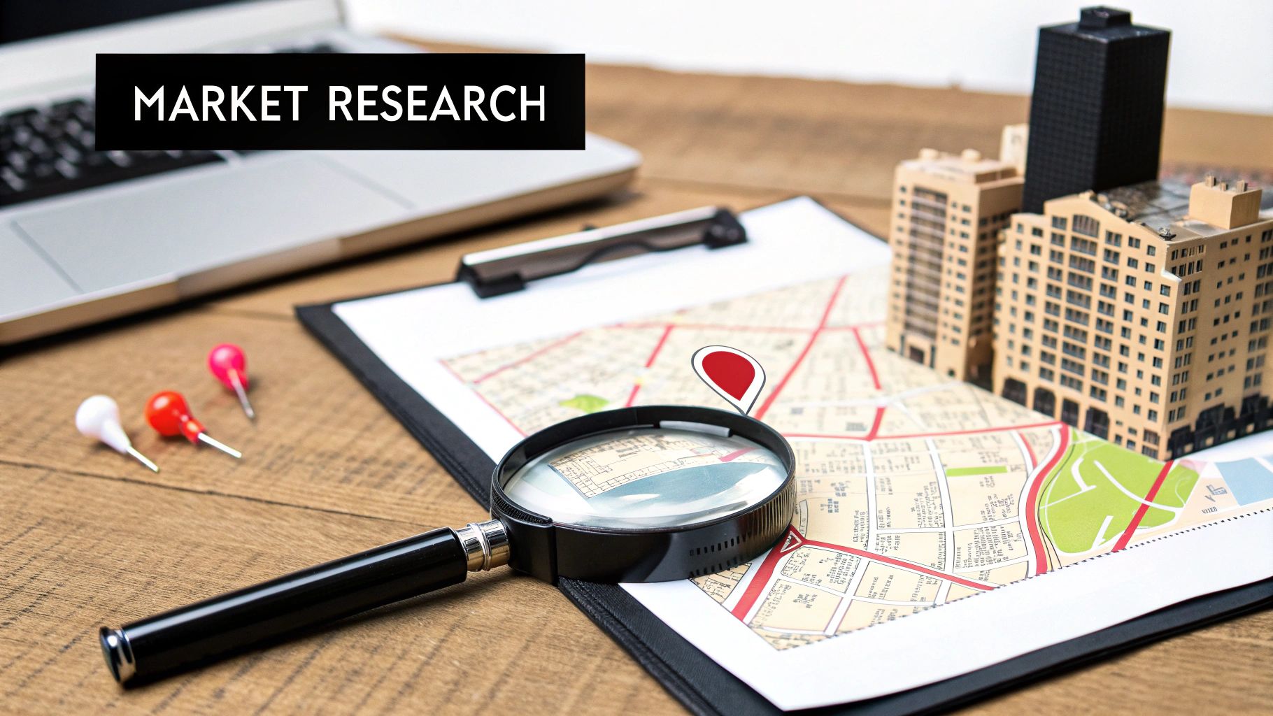 A cityscape with tall buildings and a clear sky, representing property investment markets.