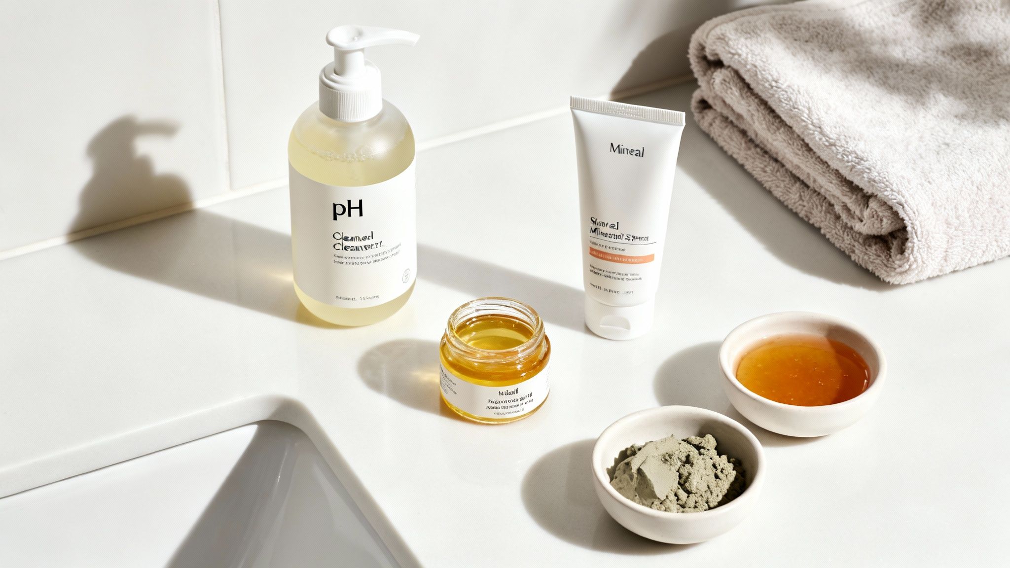 A person applying a natural face mask with a brush