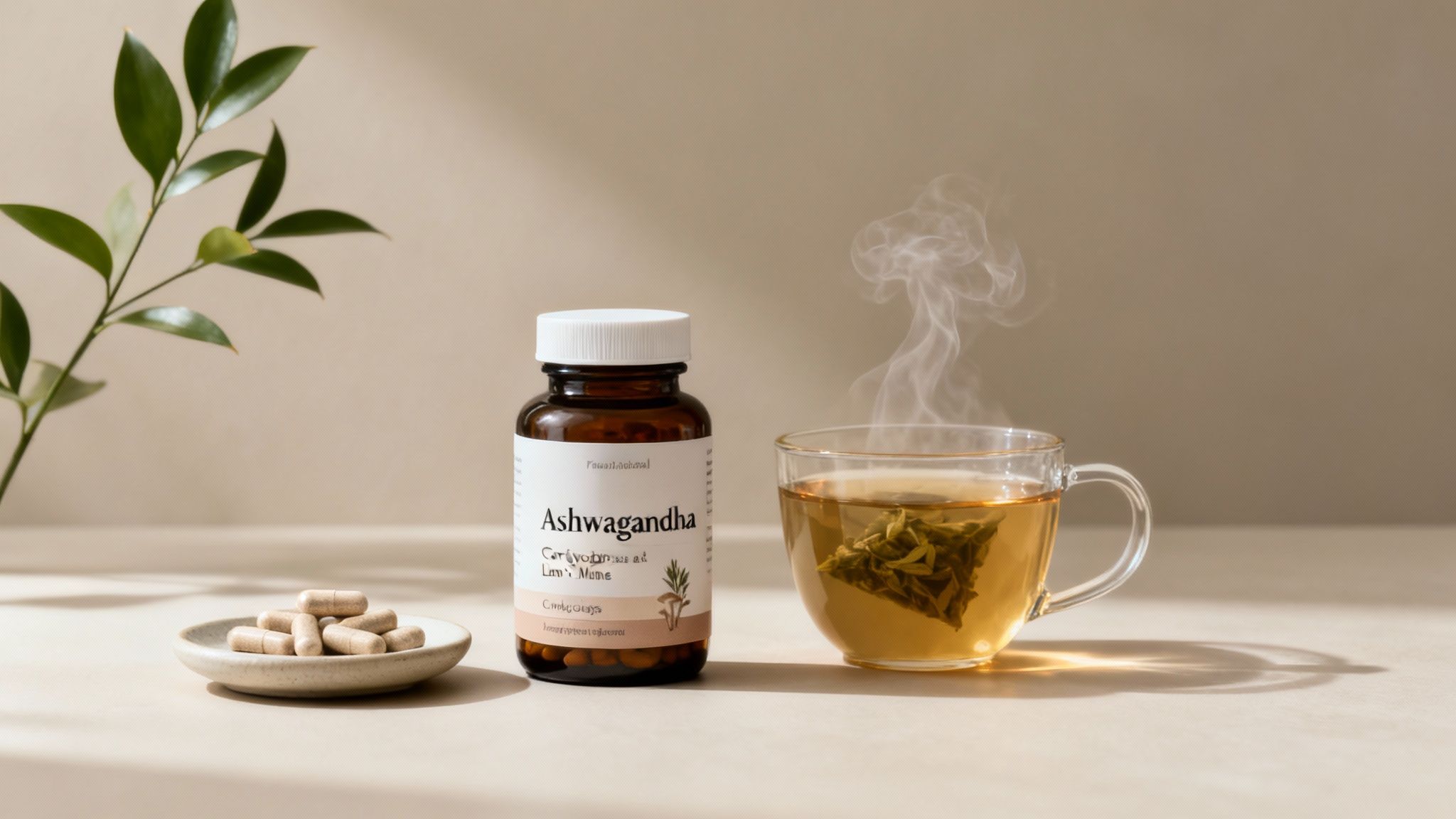 Man sitting calmly and meditating in a natural setting