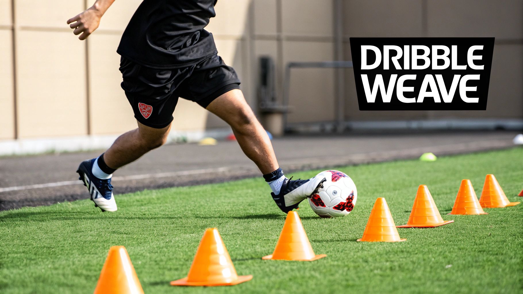 Cone Weaving Agility Drill