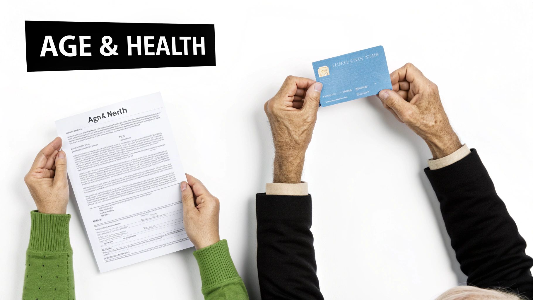 A person making a confident financial decision with a calculator and documents.