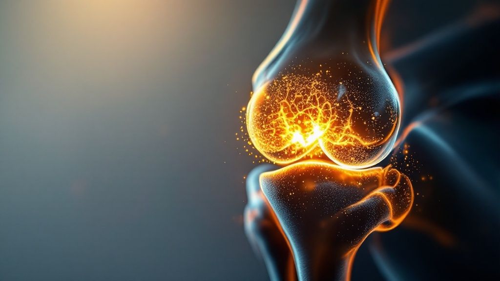 Person holding their knee, indicating joint discomfort