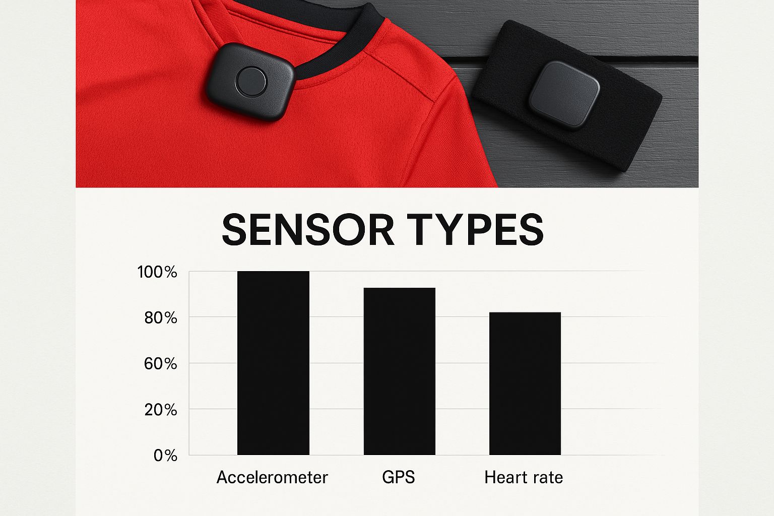 Infographic about wearable football sensors for injury prevention