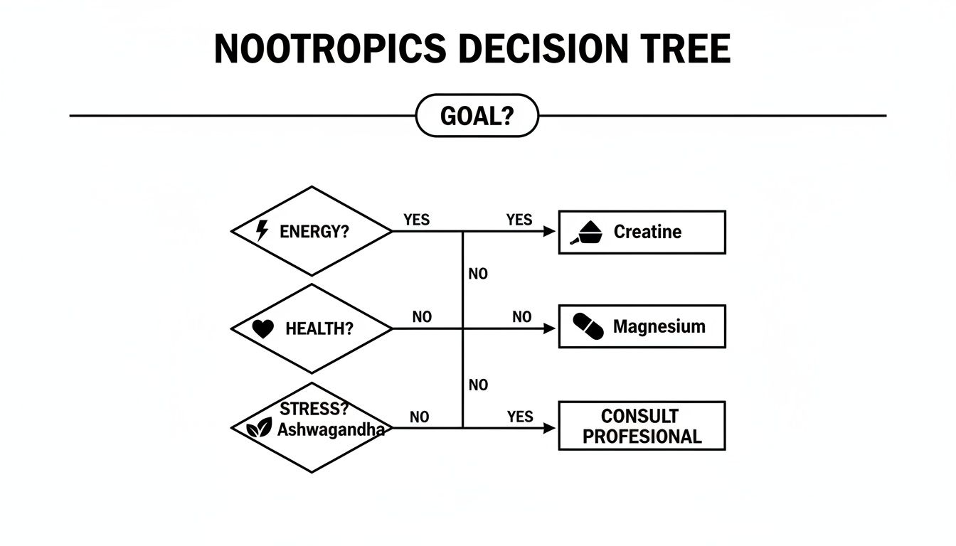 Infographic about nootropic supplements uk