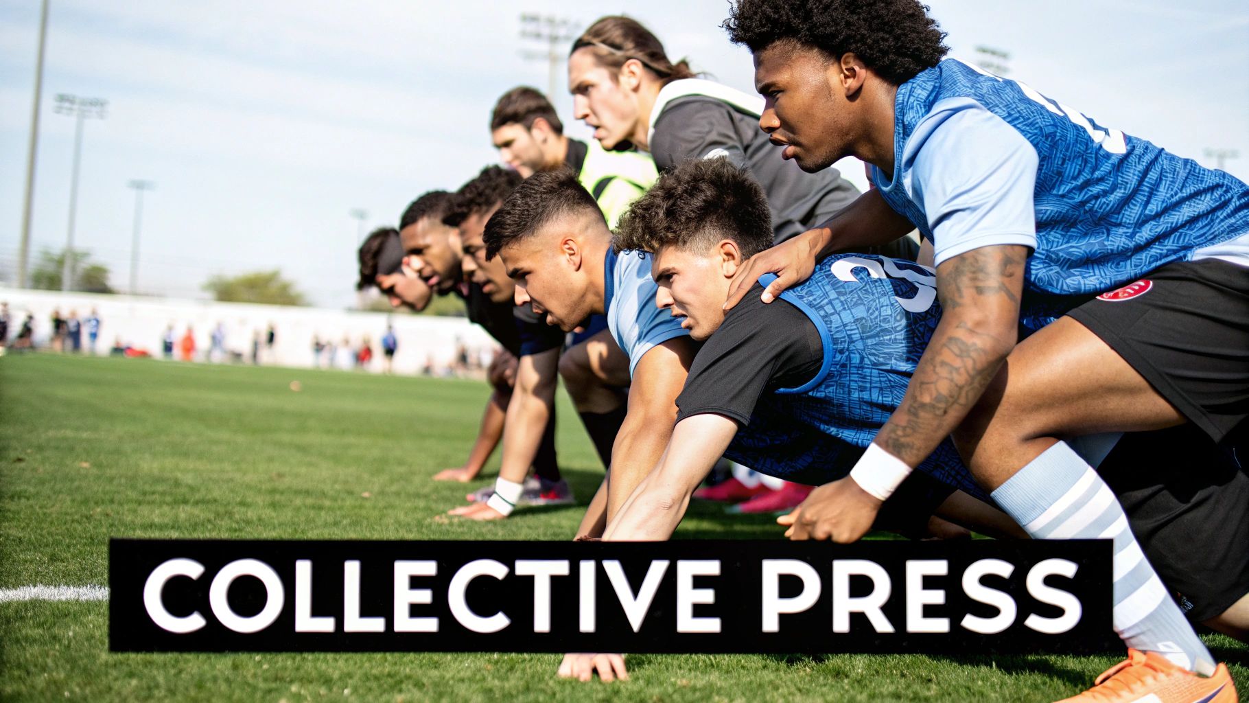 Pressing Triggers Drill in action, showing players reacting to a cue