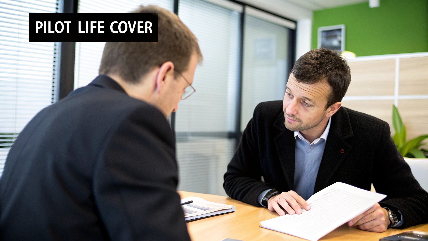 A commercial pilot confidently looking out from the cockpit of an aeroplane.