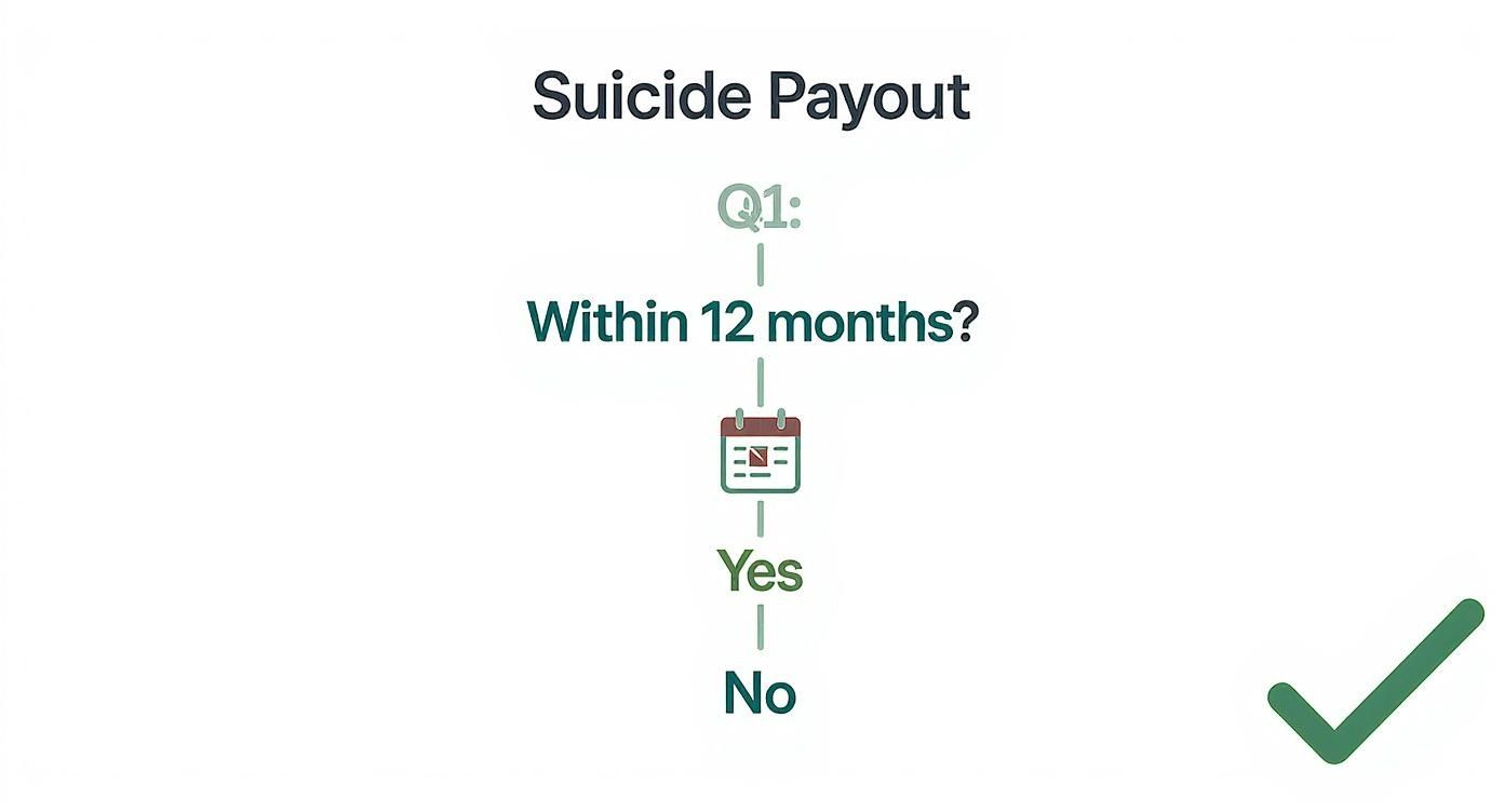 Infographic about does life insurance pay out for suicide