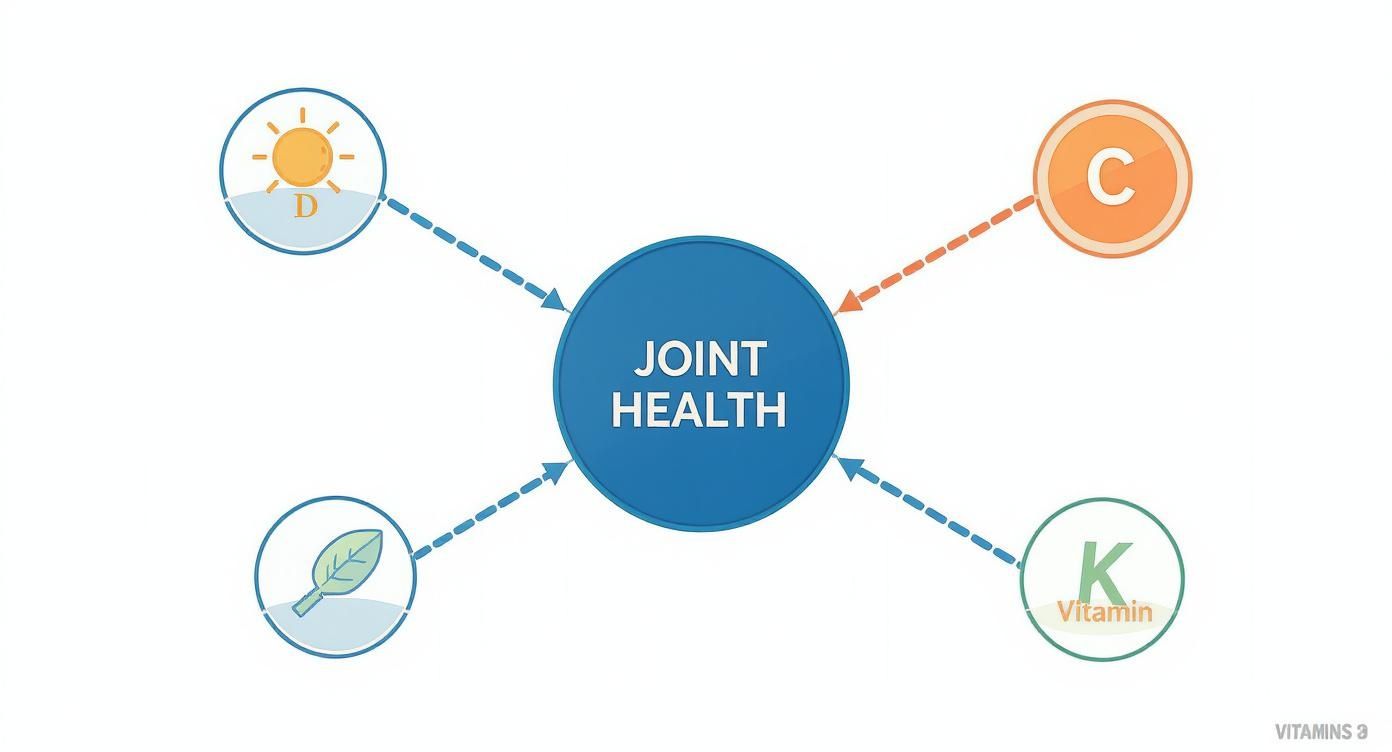 Infographic about best vitamin for joints