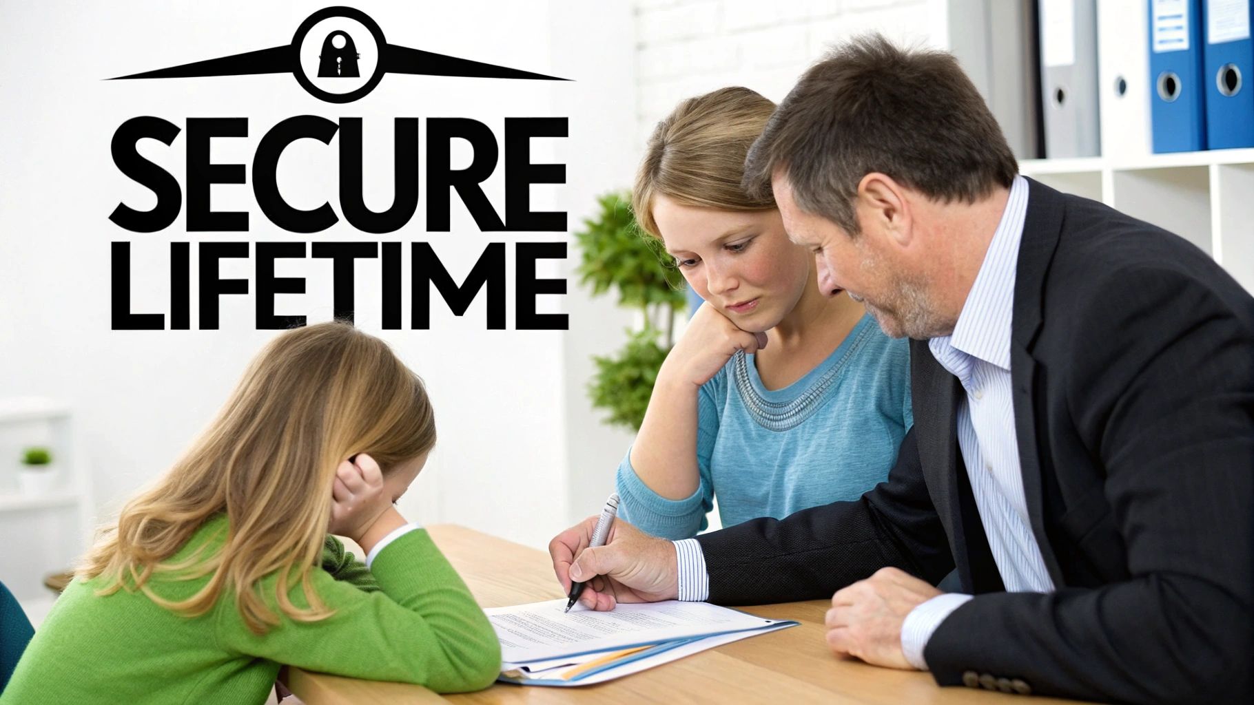 A family smiling and walking together in a park, representing the peace of mind life insurance provides.