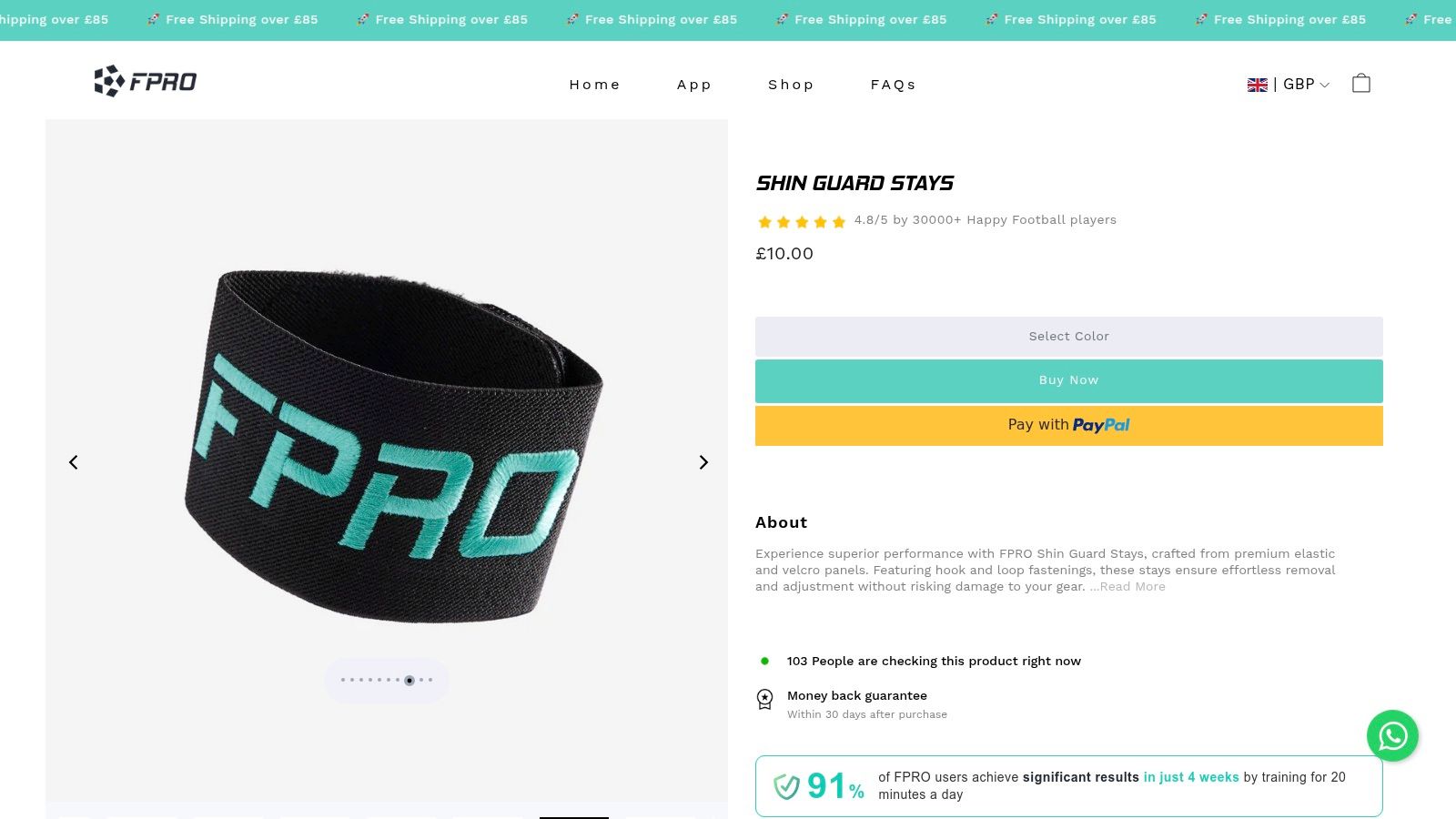 FPRO™ UK Shin Guard Stays