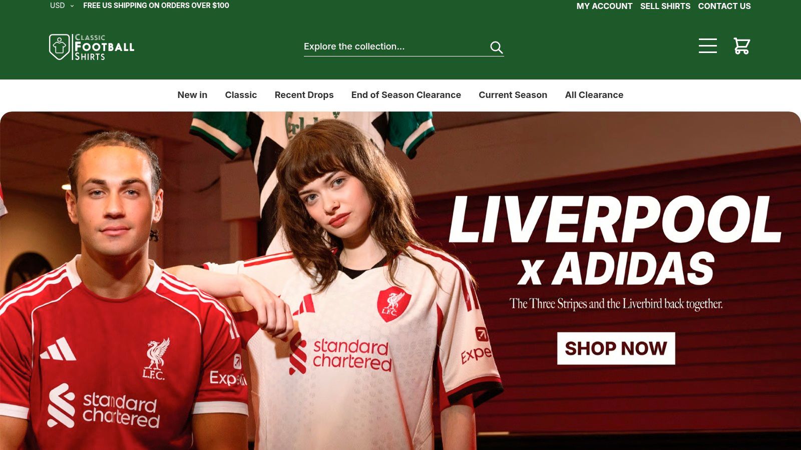 Classic Football Shirts