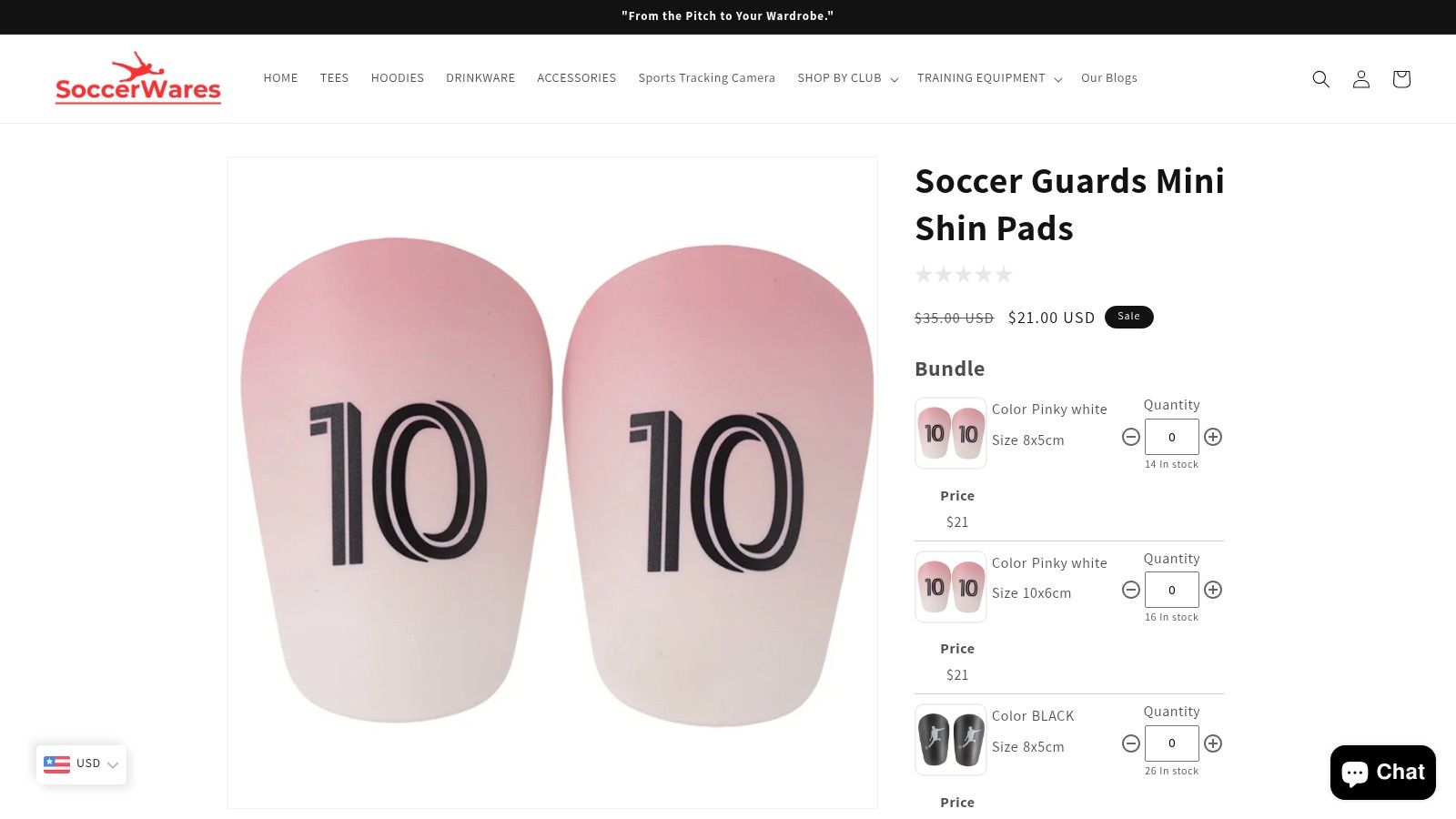 Products - Soccer Guards Mini Shin Pads