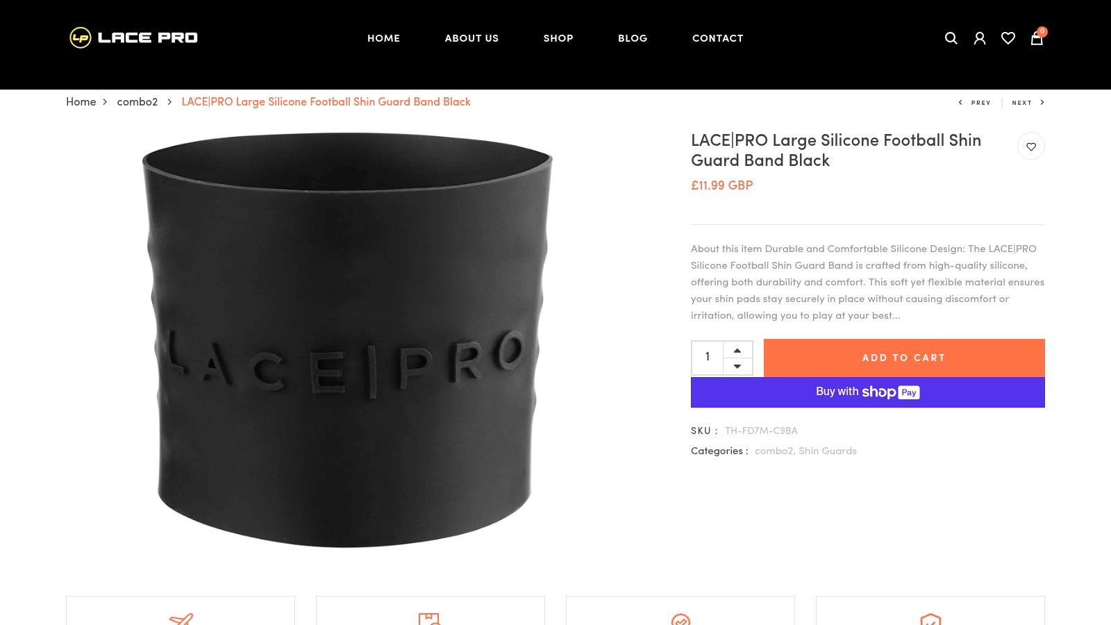 LACE|PRO Silicone Shin Guard Band
