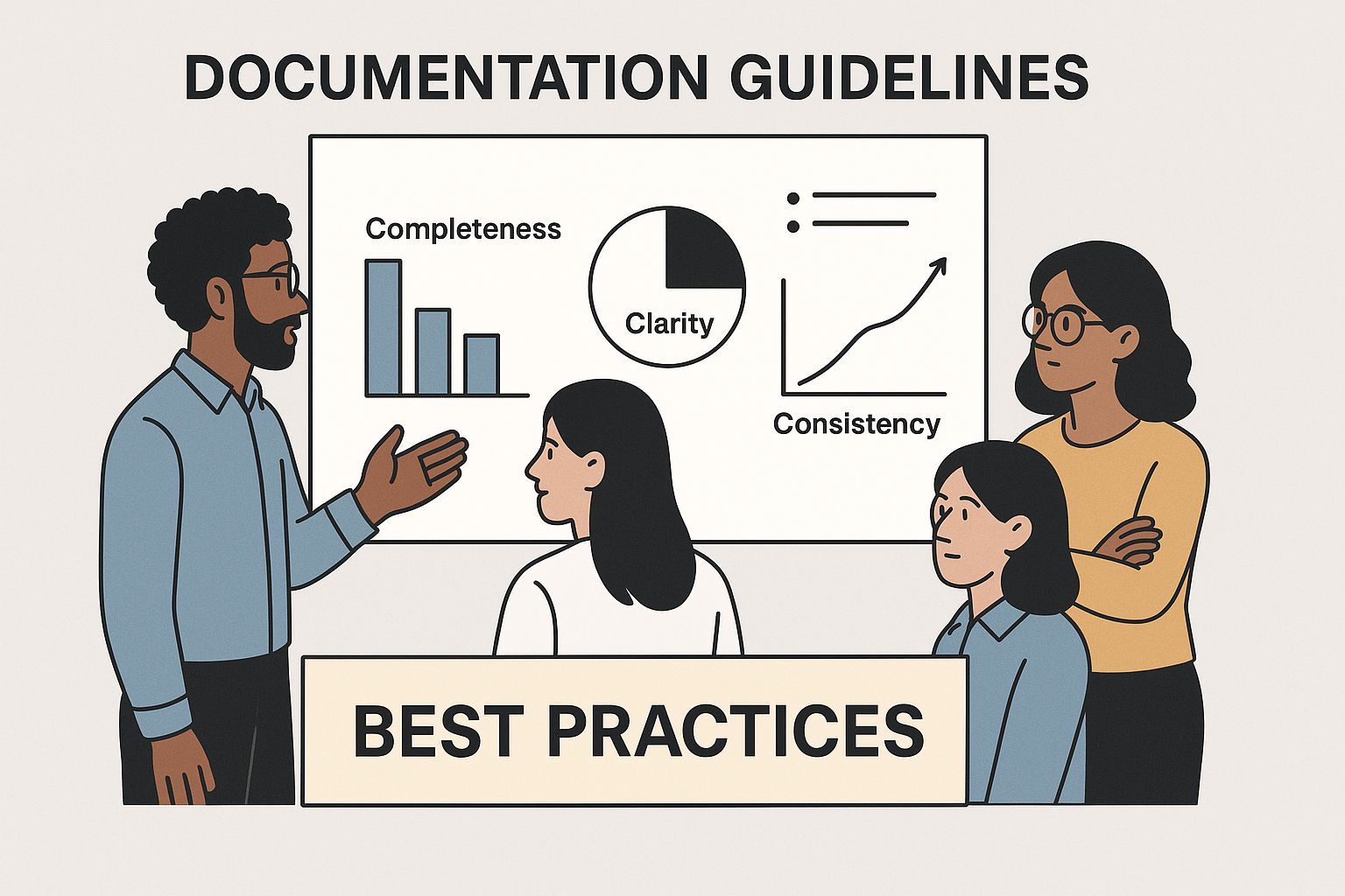Infographic about coding documentation template
