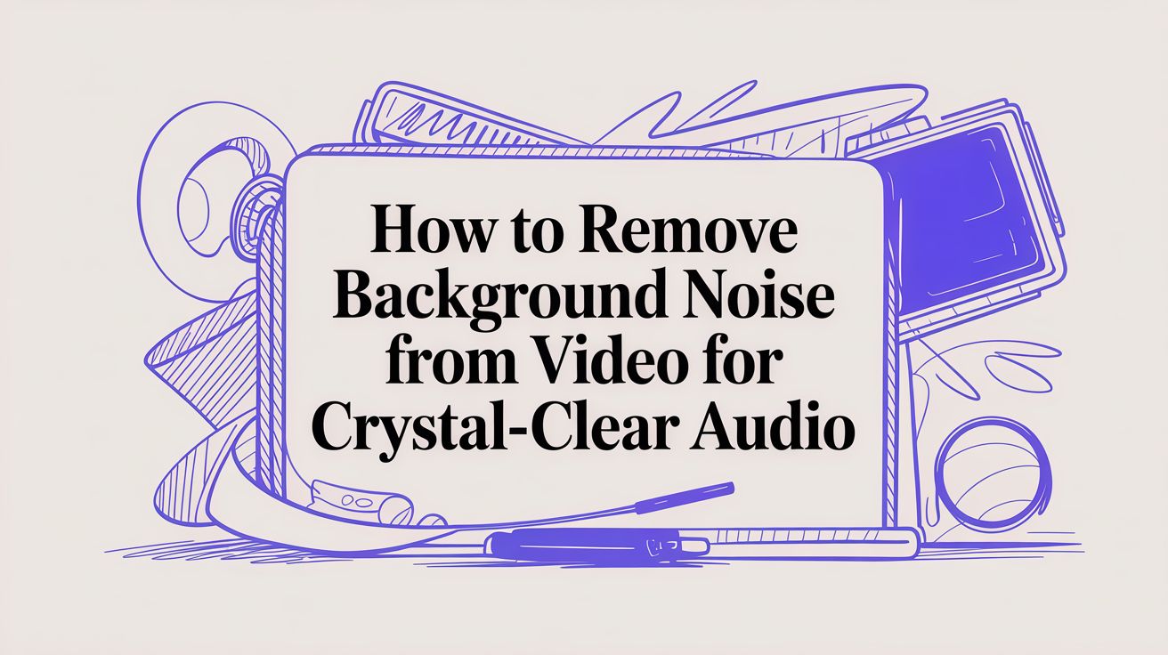 How to Remove Background Noise from Video for Crystal-Clear Audio