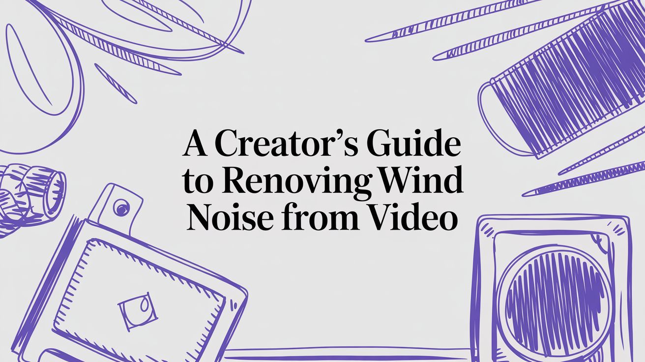 A Creator's Guide to Removing Wind Noise from Video