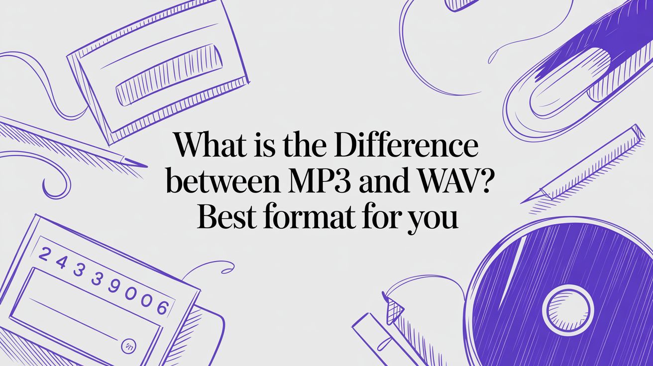 What is the difference between mp3 and wav? Best format for you