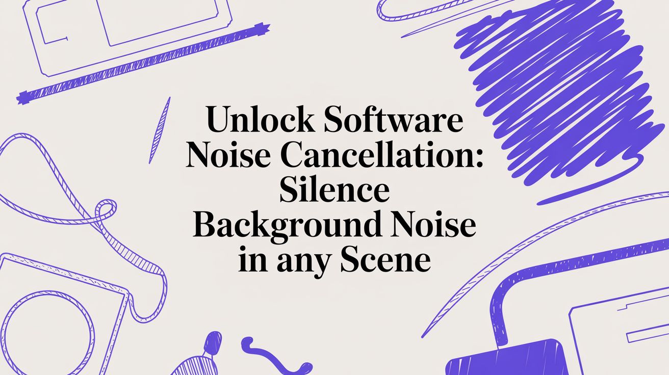 Unlock software noise cancellation: Silence background noise in any scene