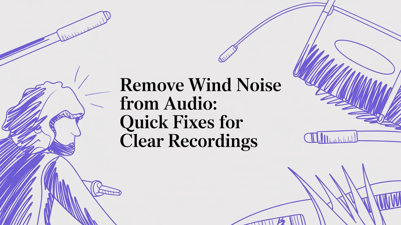 Remove Wind Noise from Audio: Quick Fixes for Clear Recordings