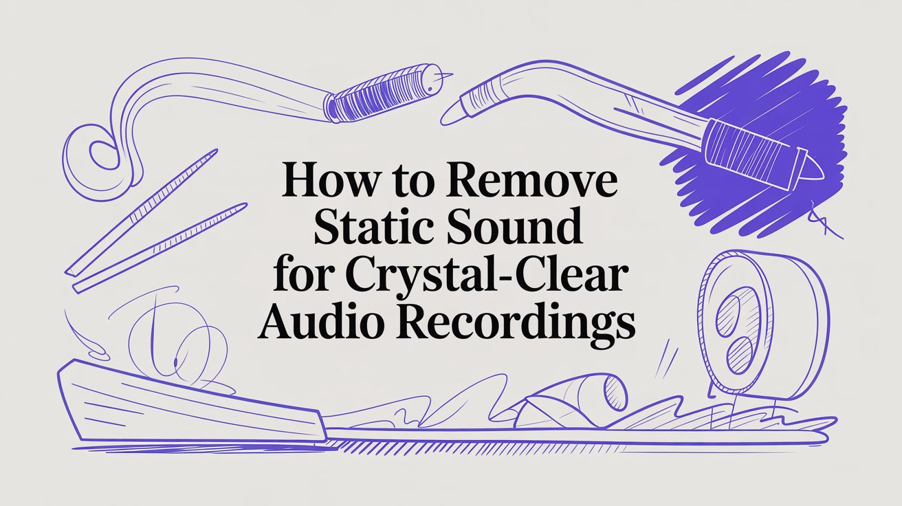 How to Remove Static Sound for Crystal-Clear Audio Recordings