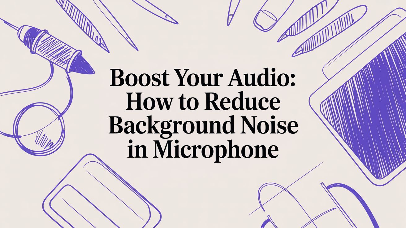 Boost Your Audio: how to reduce background noise in microphone