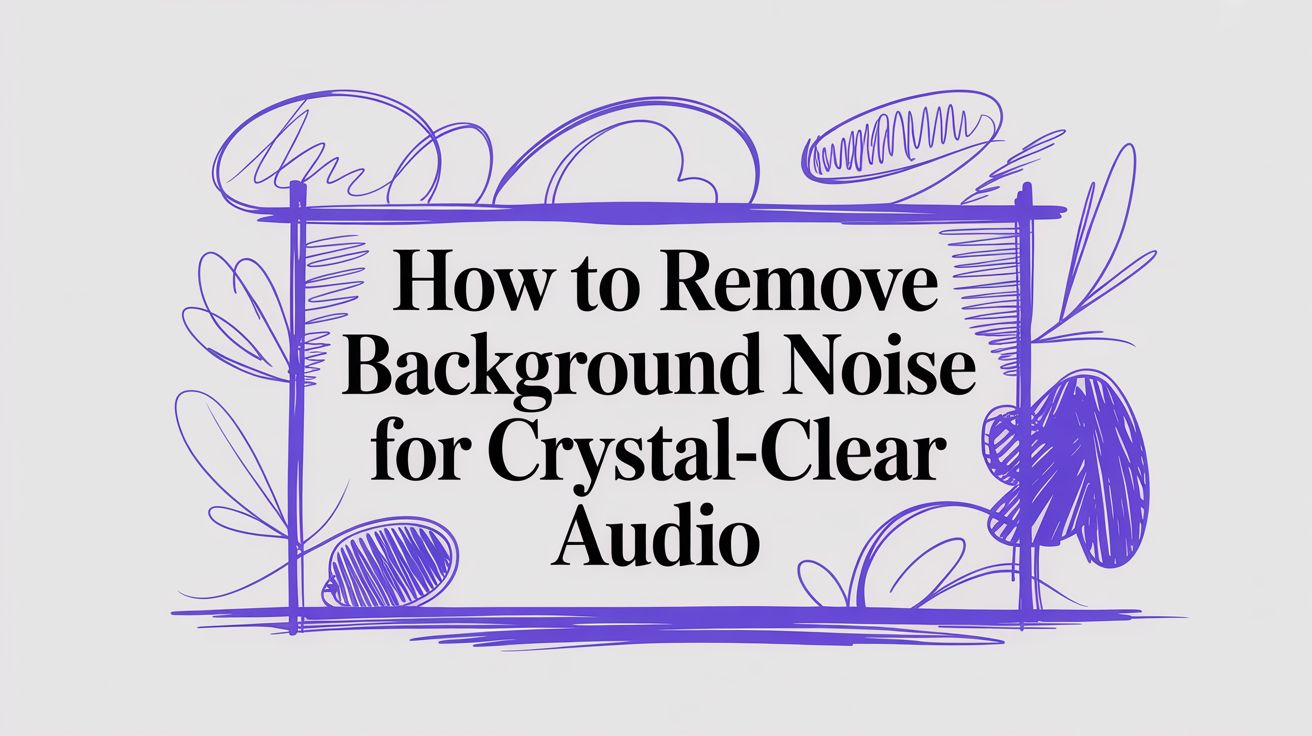 How to Remove Background Noise for Crystal-Clear Audio