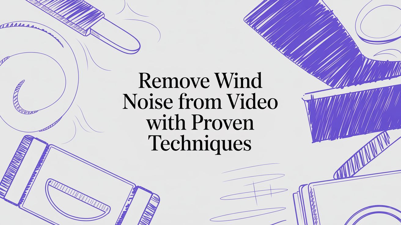 Remove Wind Noise From Video With Proven Techniques
