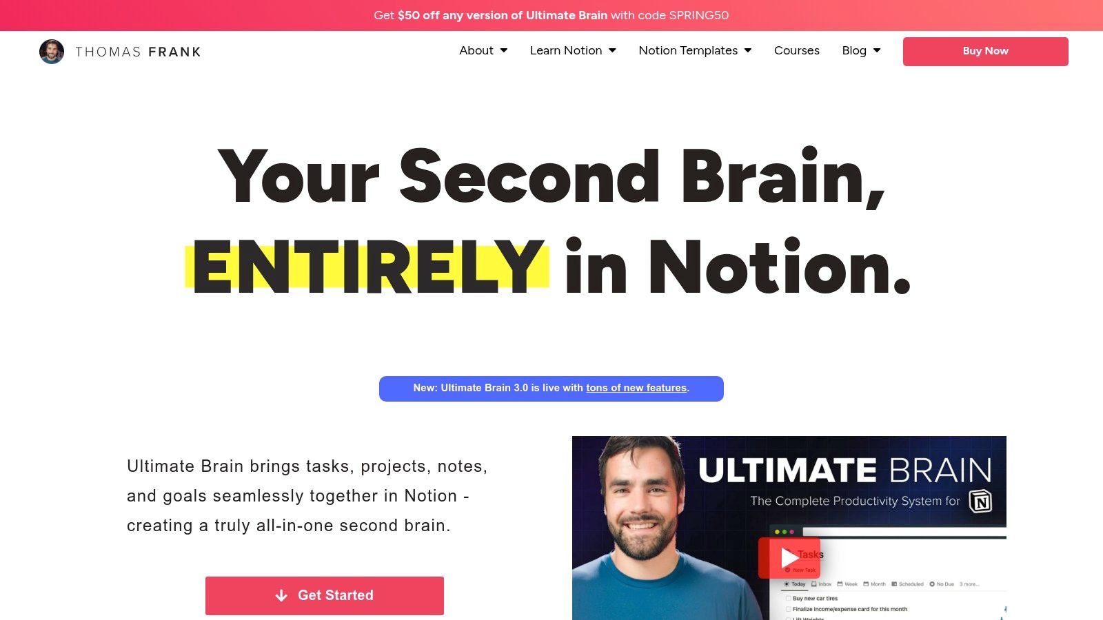 Thomas Frank’s Notion Templates
