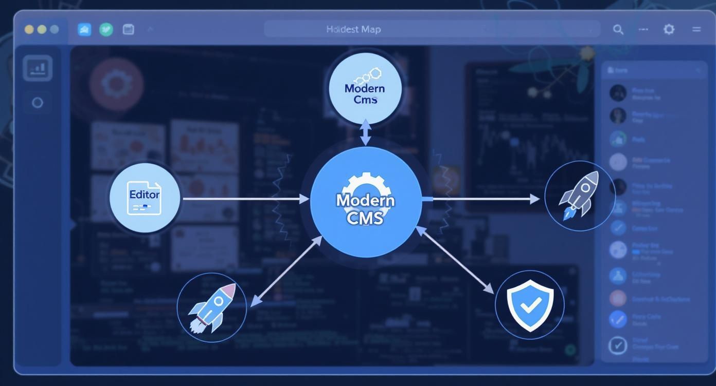 Infographic about what is cms platform