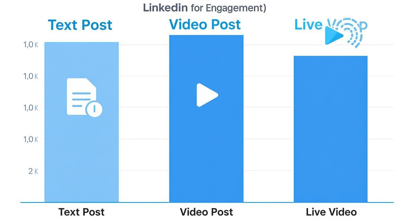 Infographic about how to write linkedin posts
