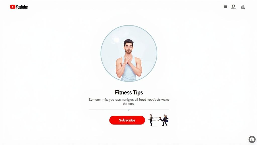 A person working on a laptop with YouTube analytics displayed on the screen, indicating channel growth.