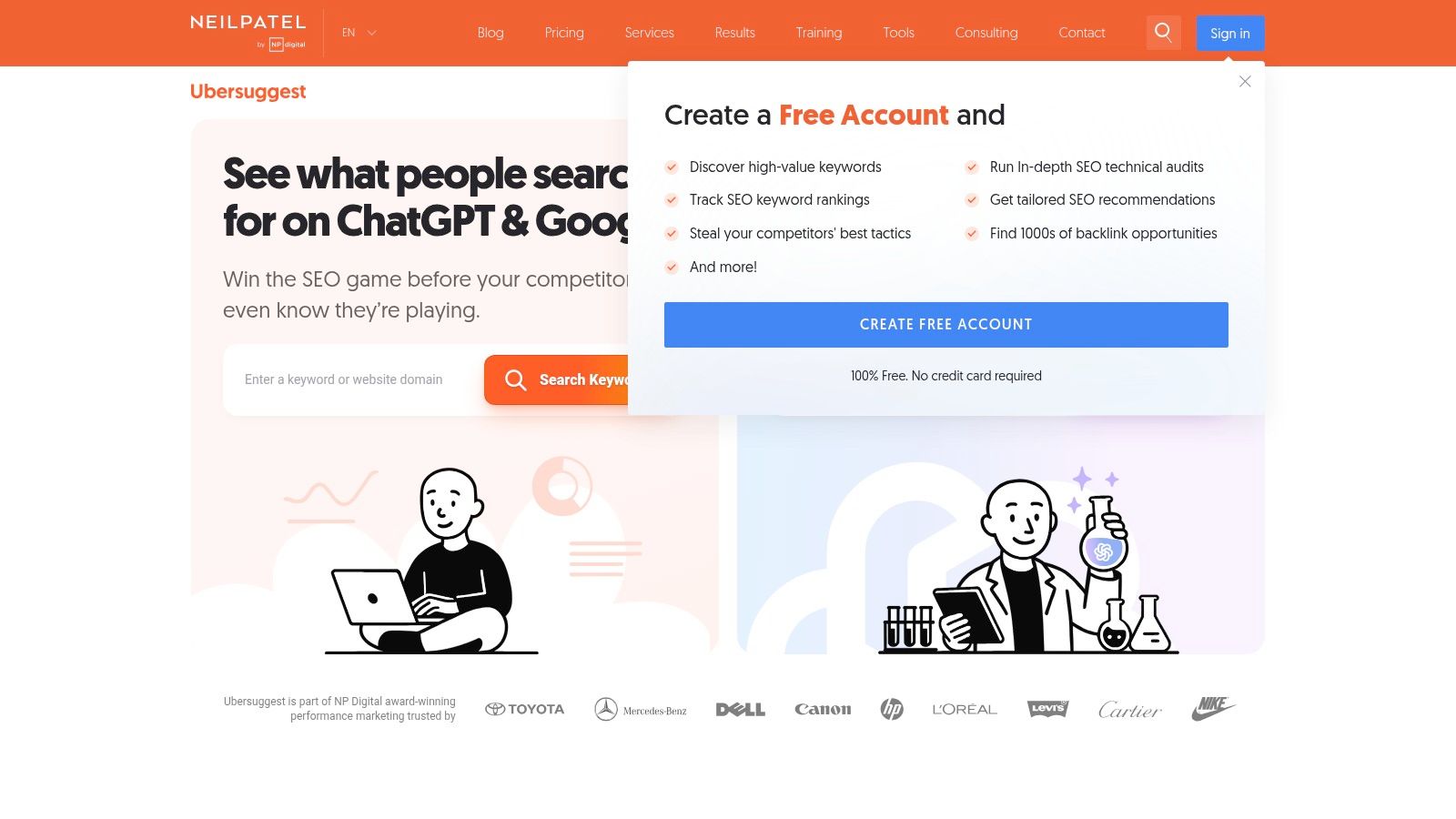 Ubersuggest (Neil Patel)