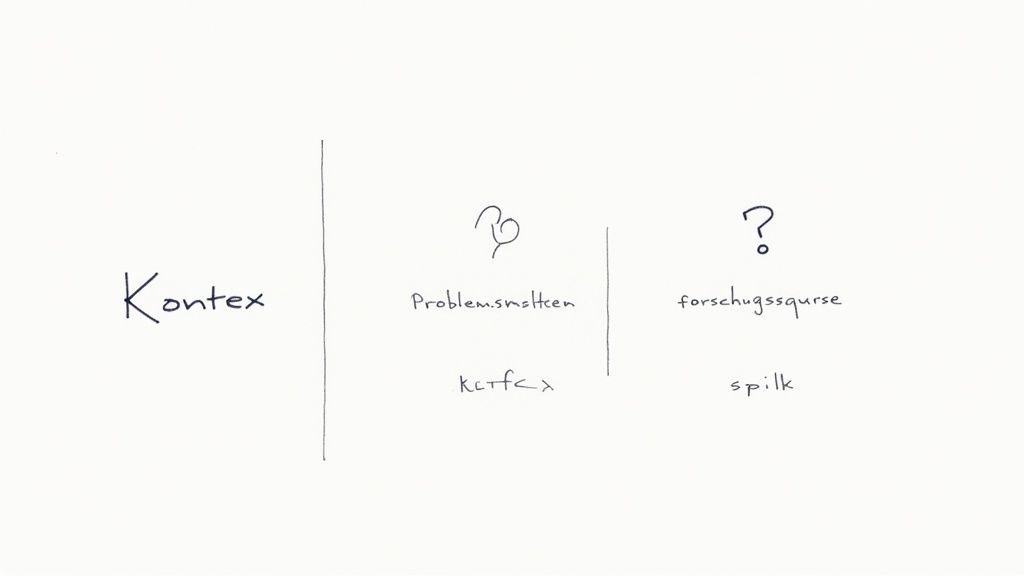 Eine Person schreibt konzentriert an einer Bachelorarbeit an einem Holztisch.