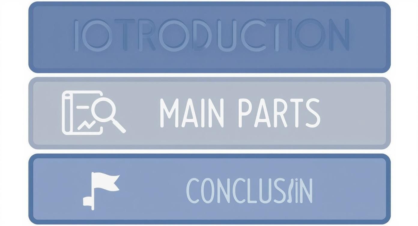 Infografik about gliederung einer masterarbeit