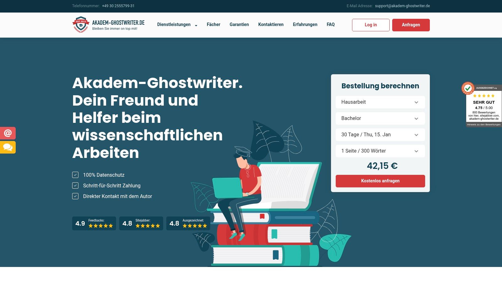 Eine Person tippt auf einer klassischen Schreibmaschine, was den sorgfältigen und individuellen Schreibprozess bei akademischen Arbeiten symbolisiert.