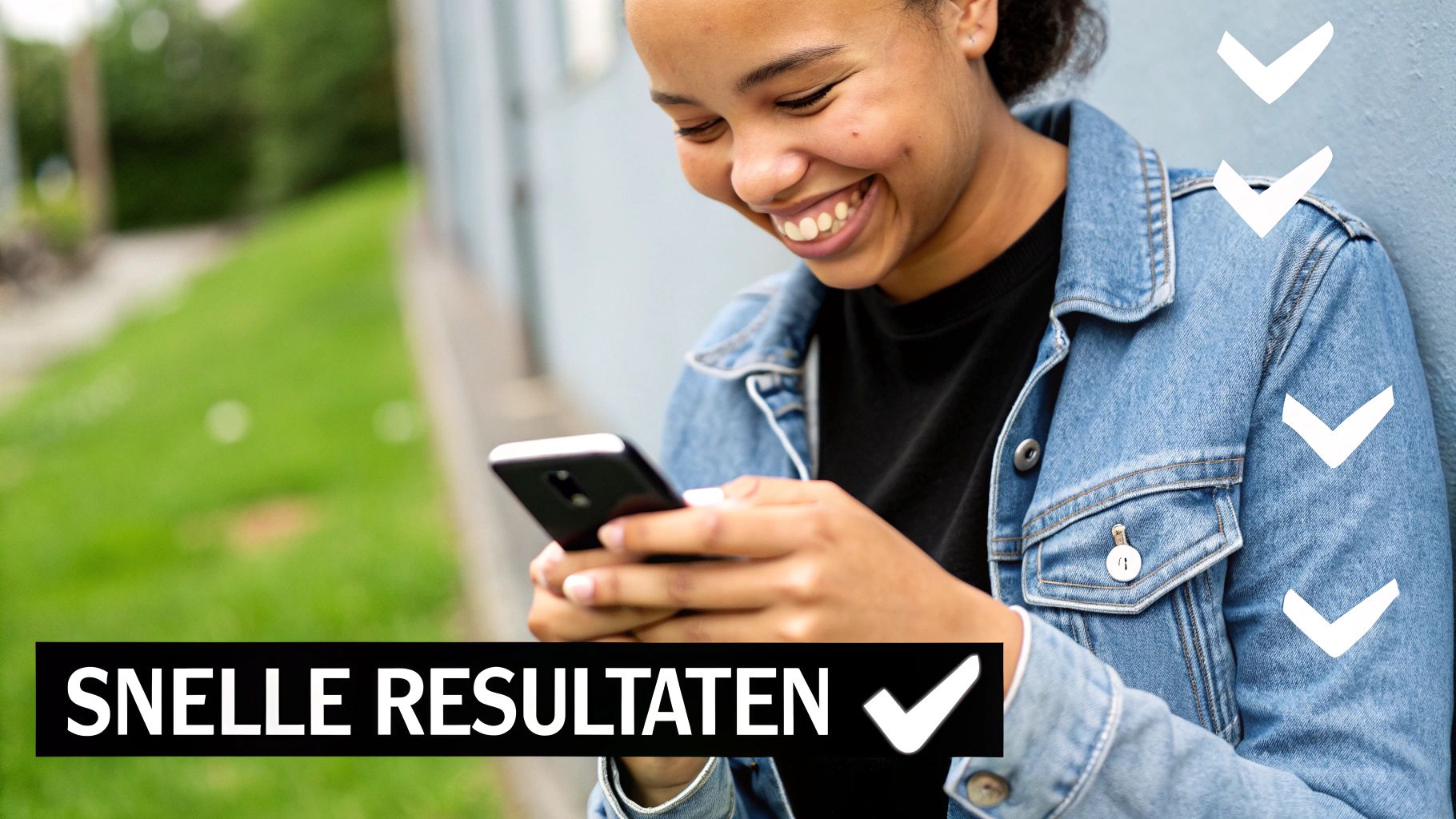 Afbeelding van een smartphone die een onbekende beller identificeert