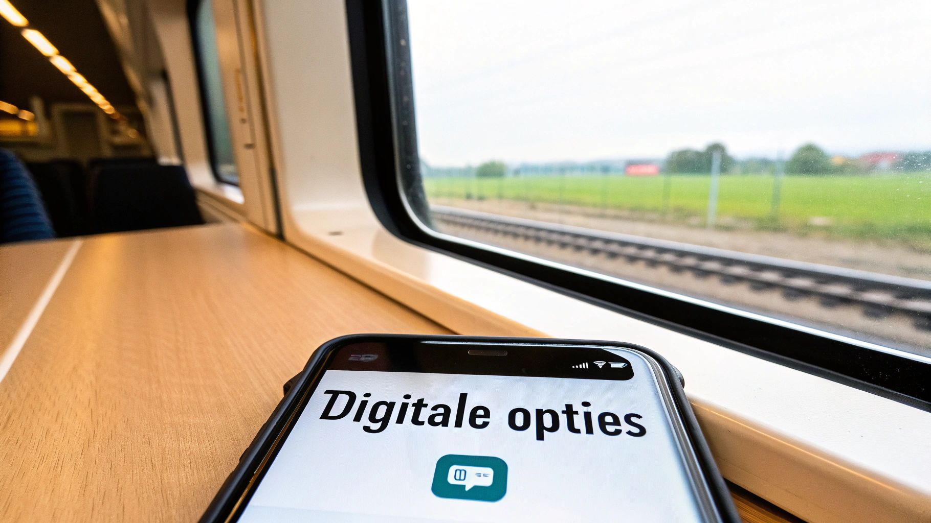 Laptop met NS contactpagina