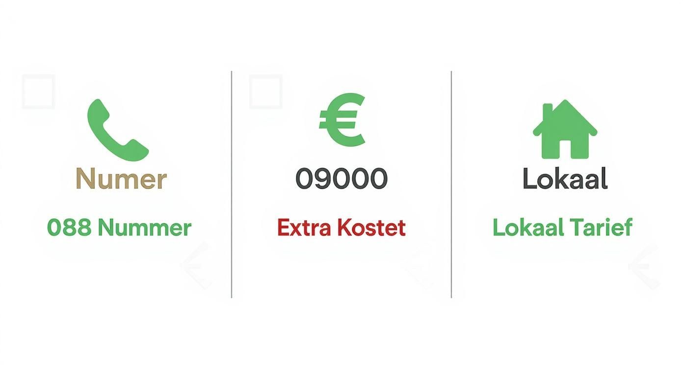 Infographic about is een 088 nummer gratis