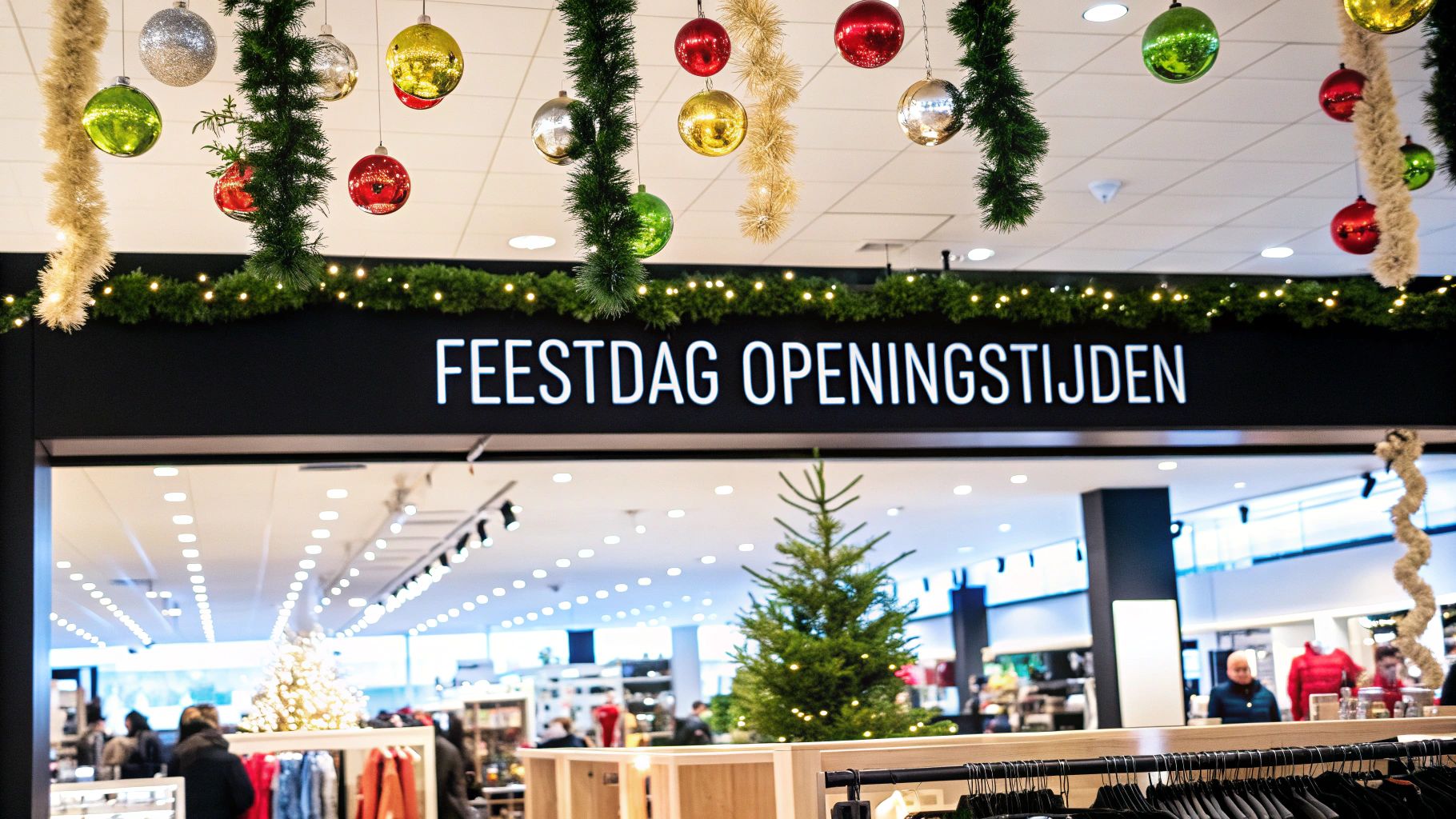 Winkelende mensen in de Kalverstraat in Amsterdam