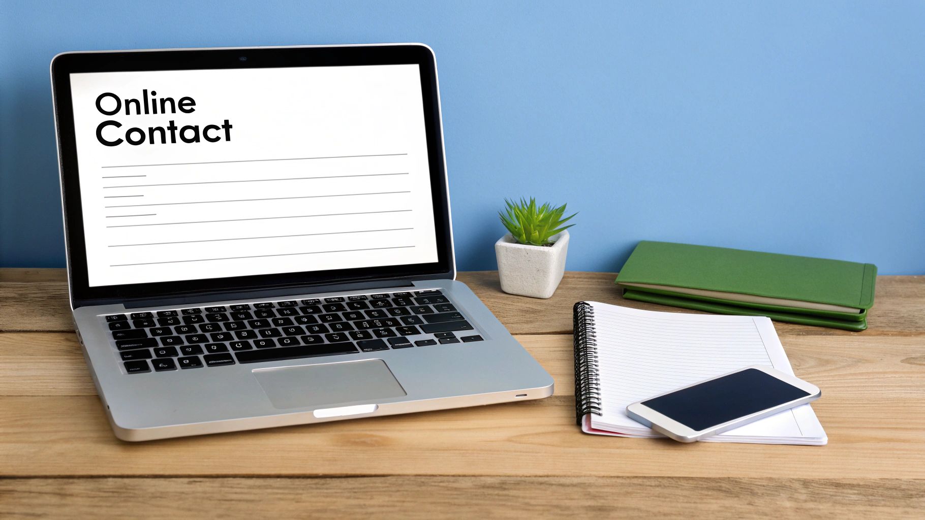 Een persoon gebruikt een smartphone om contact op te nemen via een app