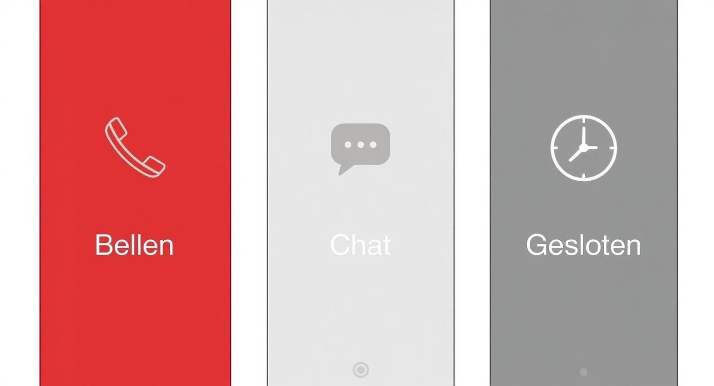 Infographic about openingstijden klantenservice vodafone