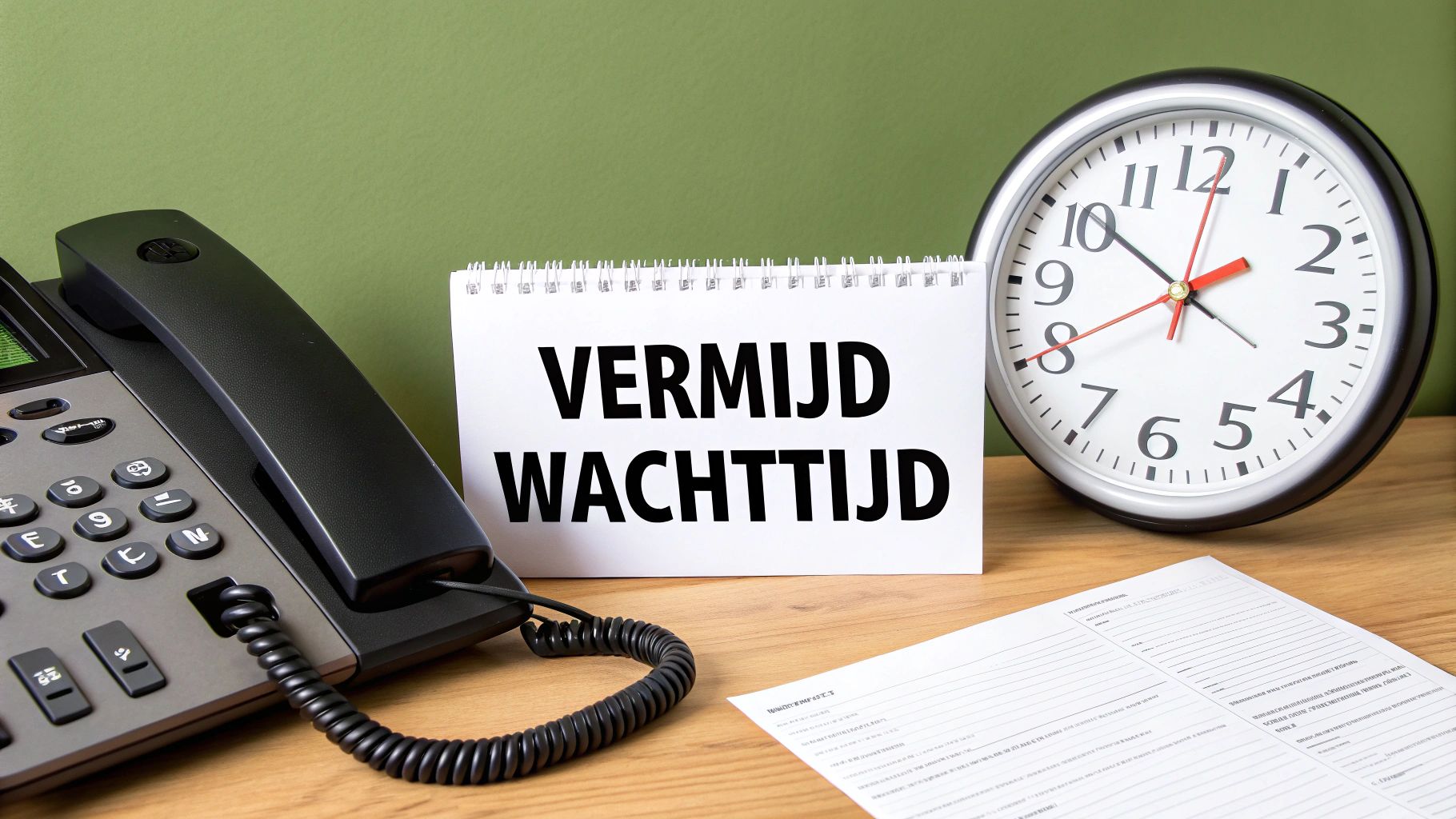 Vrouw aan telefoon met Belastingdienst