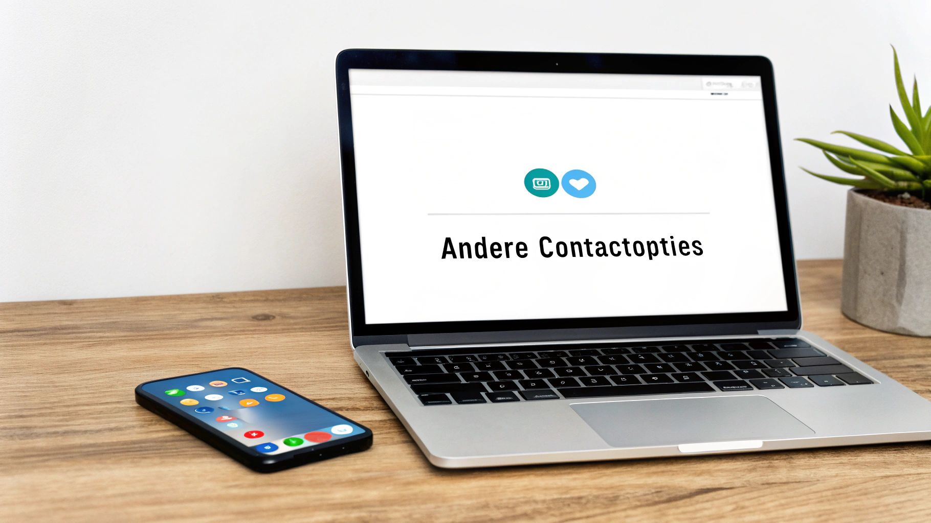 Een persoon die online contact opneemt met de klantenservice via een laptop