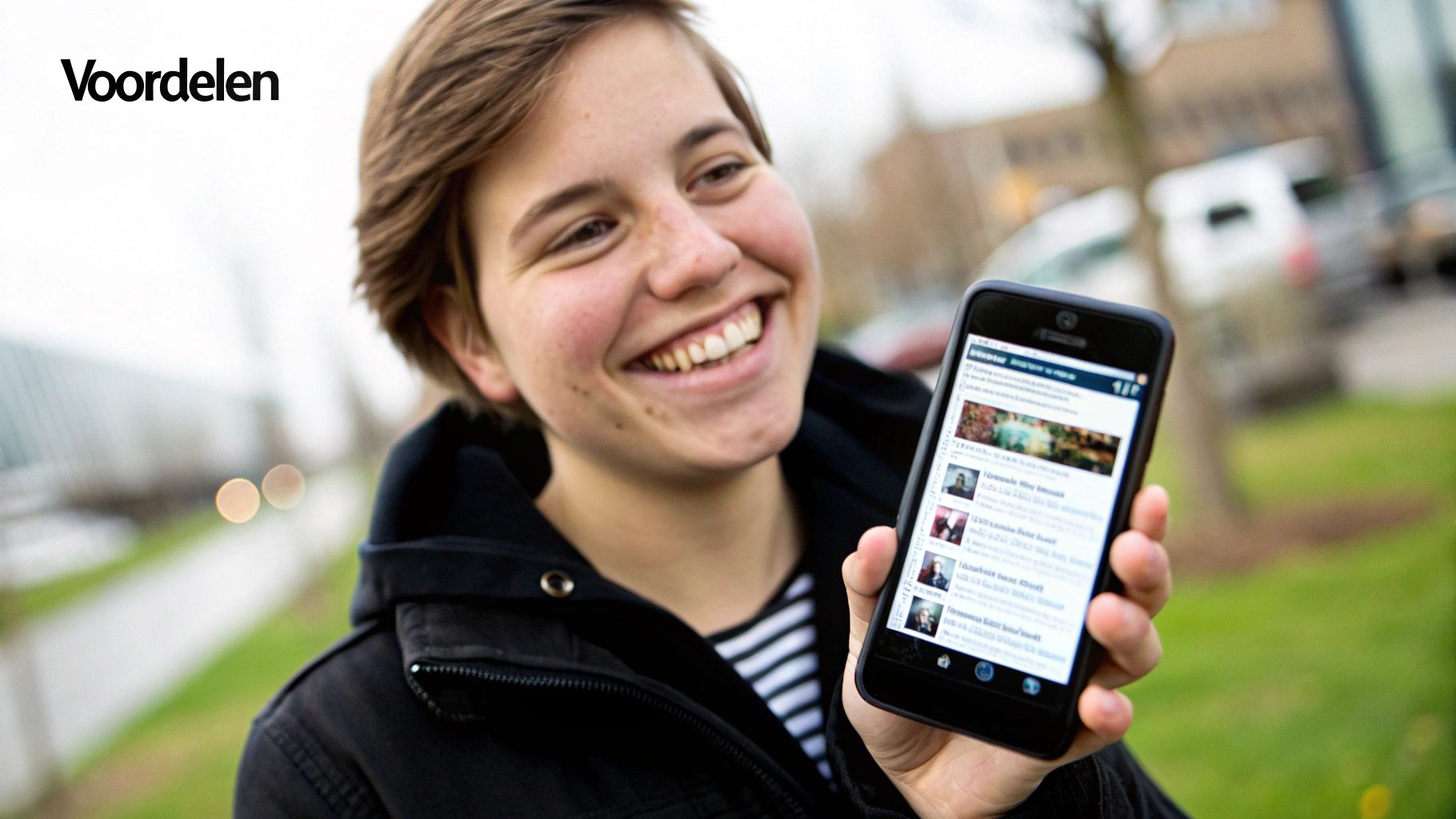 Een persoon die een telefoonnummer opzoekt op een laptop