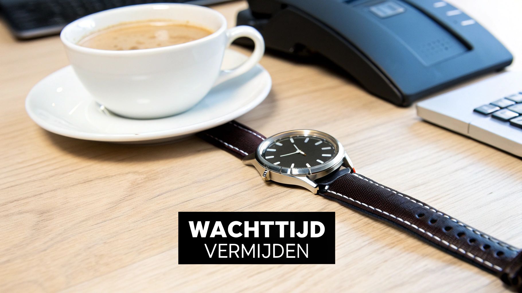 Man op de bank die met zijn telefoon in de hand naar de camera kijkt