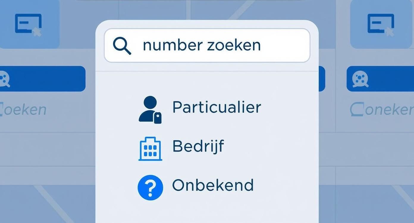 Infographic about zoek op telefoonnummer in belgie