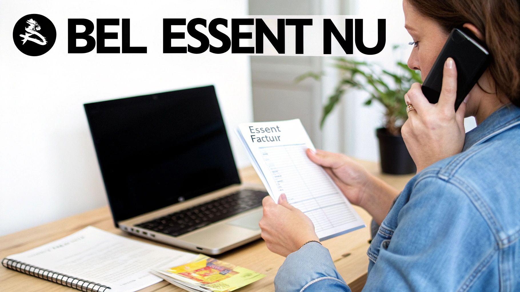 Een medewerker van de klantenservice met een headset op, klaar om klanten te helpen.