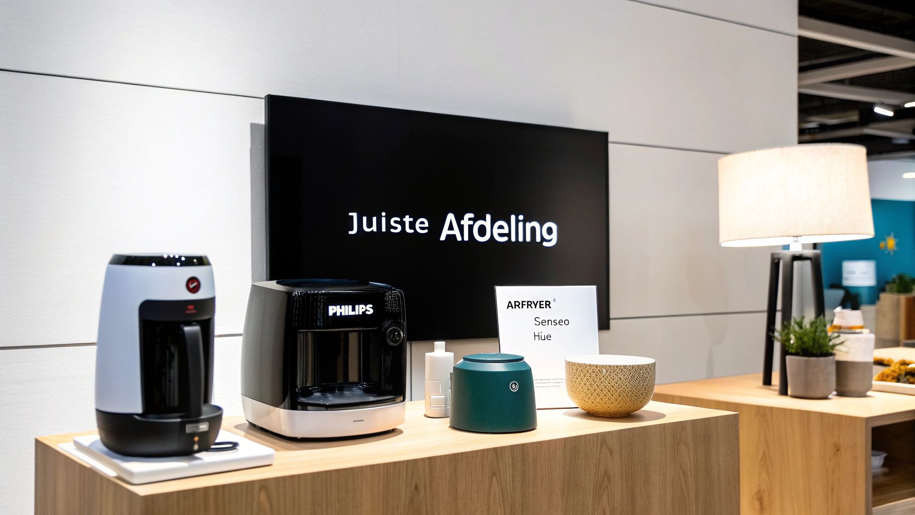 Een vrouw gebruikt een Philips Lumea apparaat.