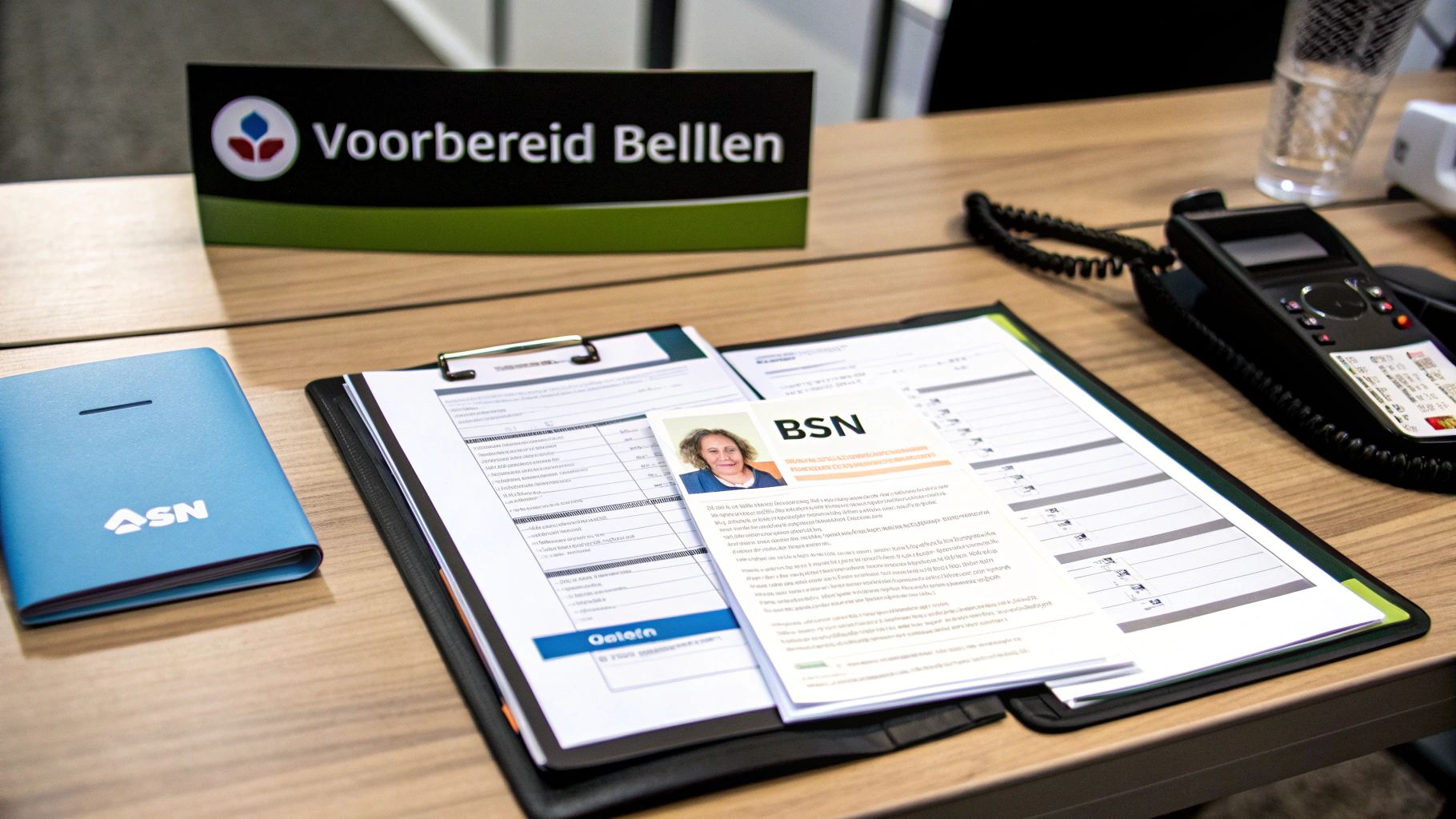 Een overheidsgebouw met vlaggen, wat de formele aard van contact met de overheid symboliseert.