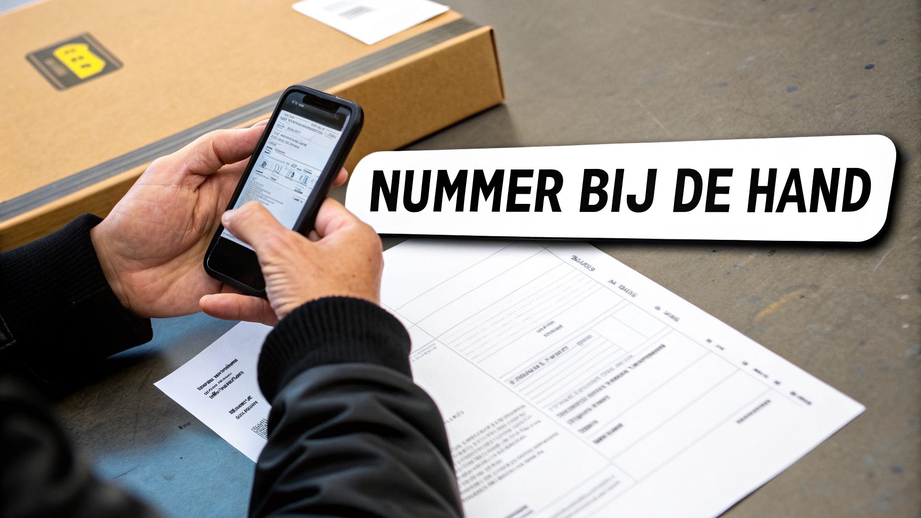 Een klantenservicemedewerker helpt een klant via de telefoon.